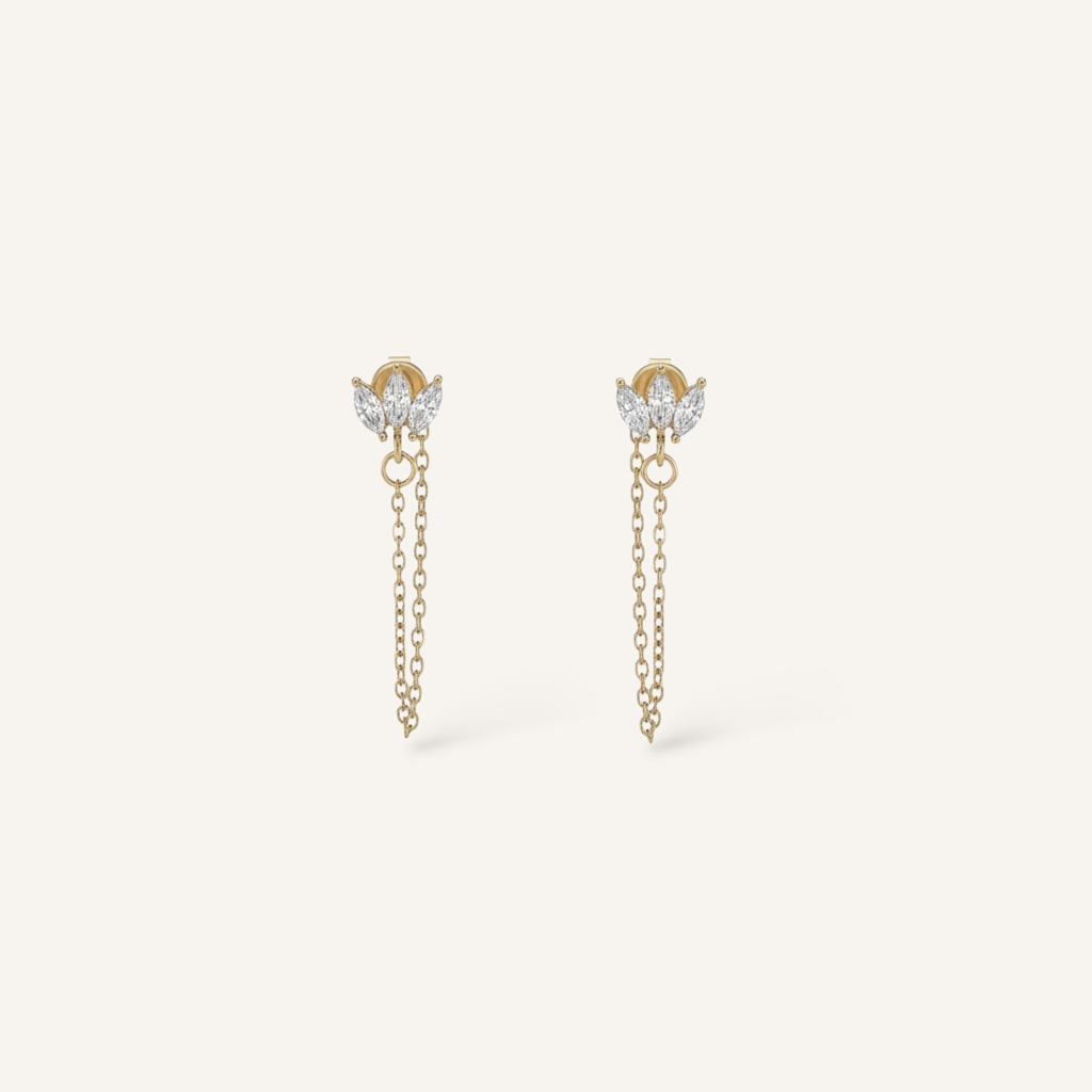 Victoria • Boucles d'oreilles en acier inoxydable