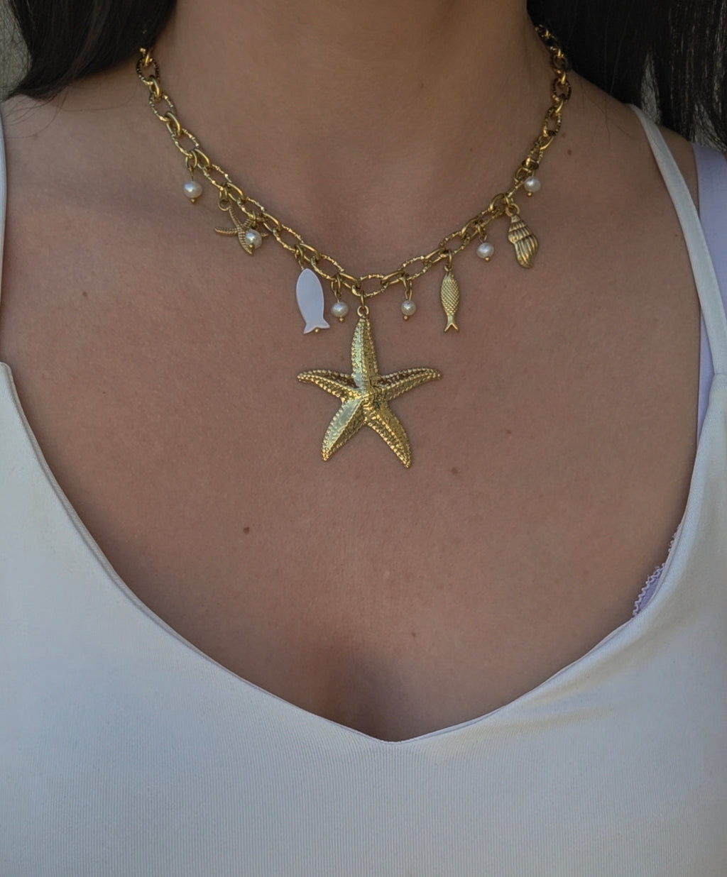 Lovana • Collier breloque acier inoxydable