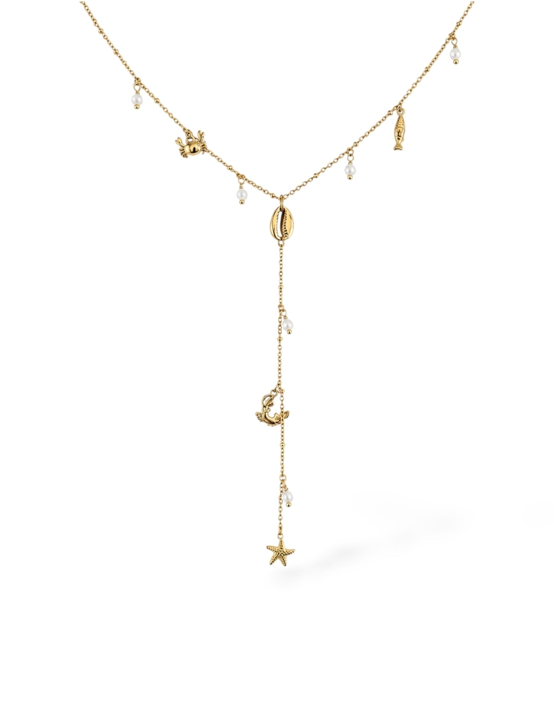 Athéna • Collier breloque acier inoxydable