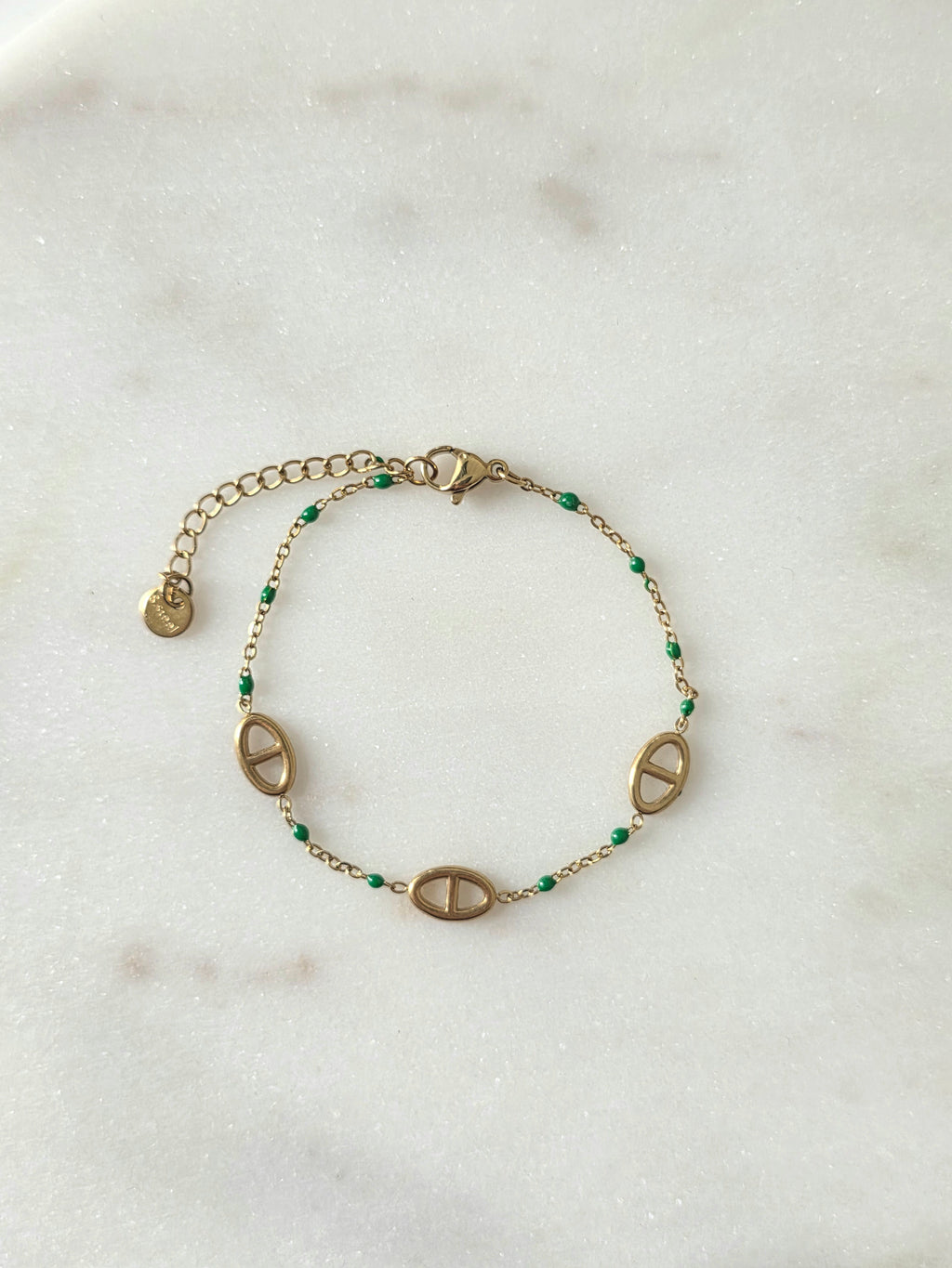 Milo vert • Bracelet acier inoxydable