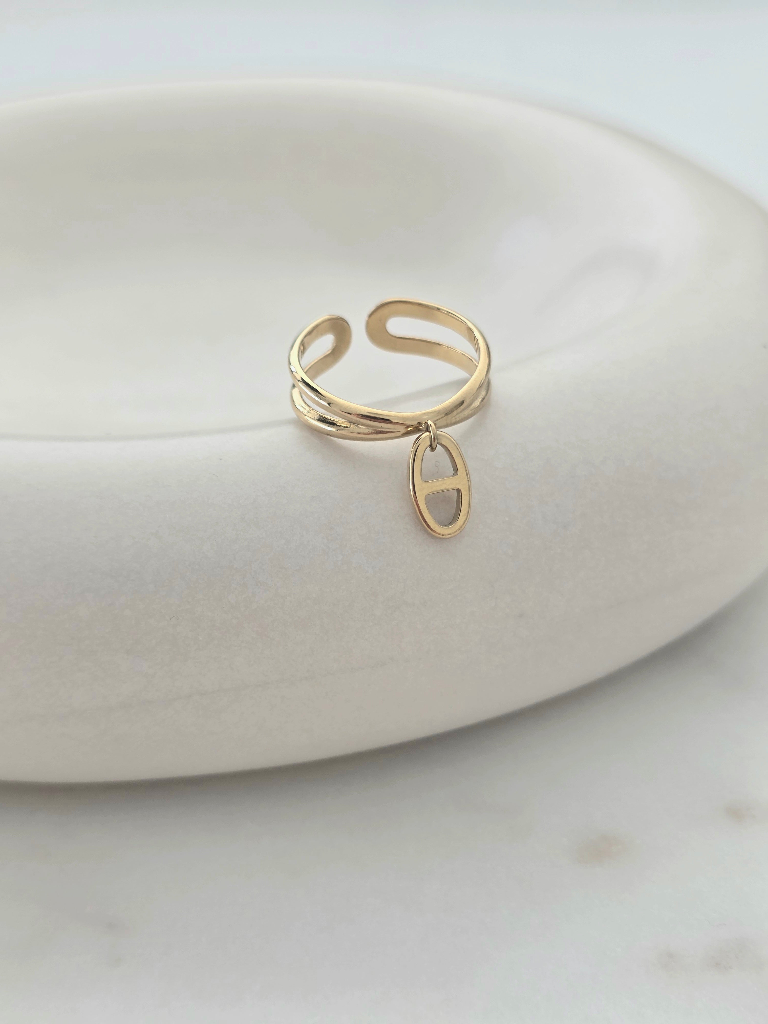 Clara • Bague en acier inoxydable