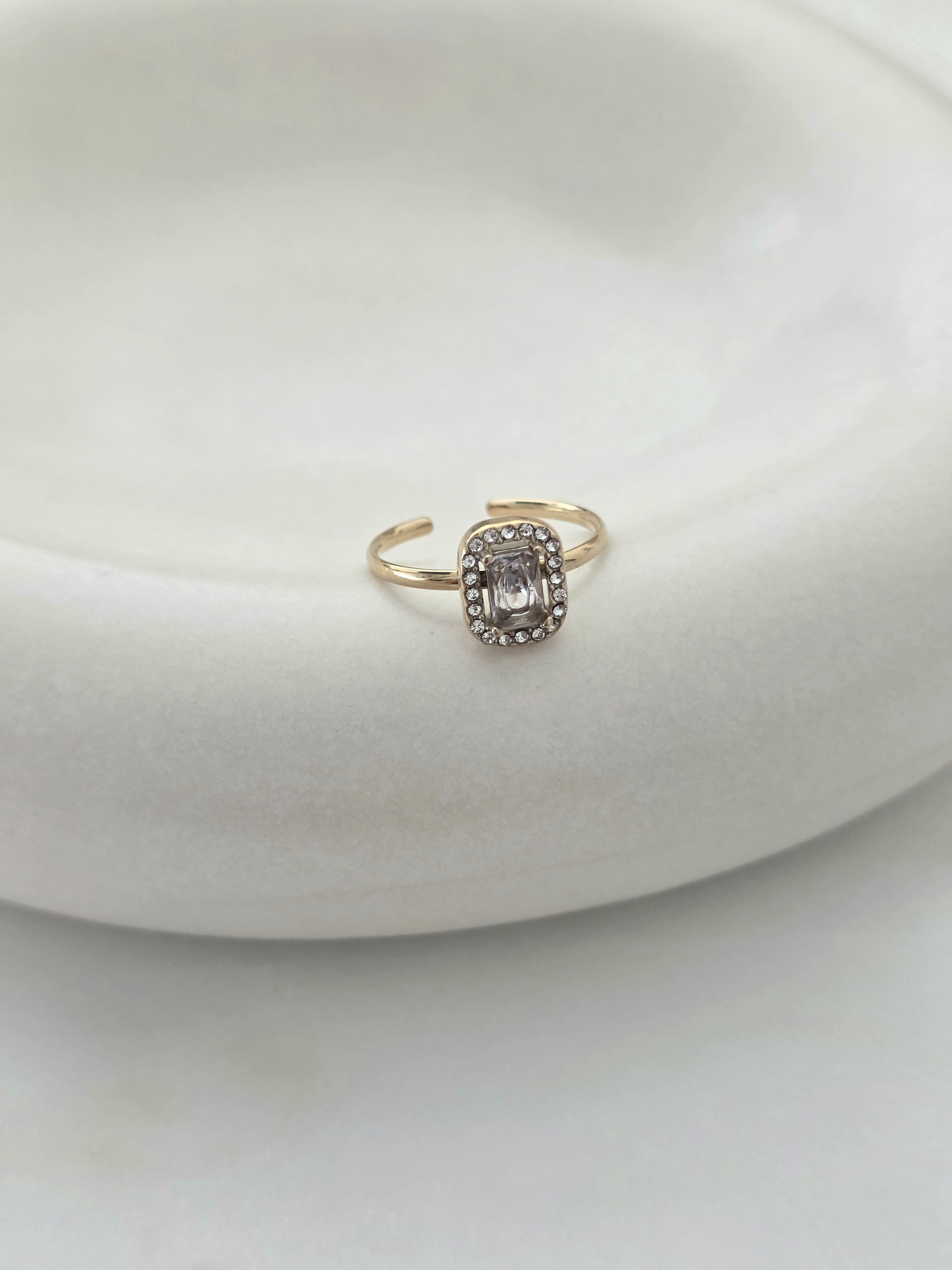 Mia • Bague en acier inoxydable