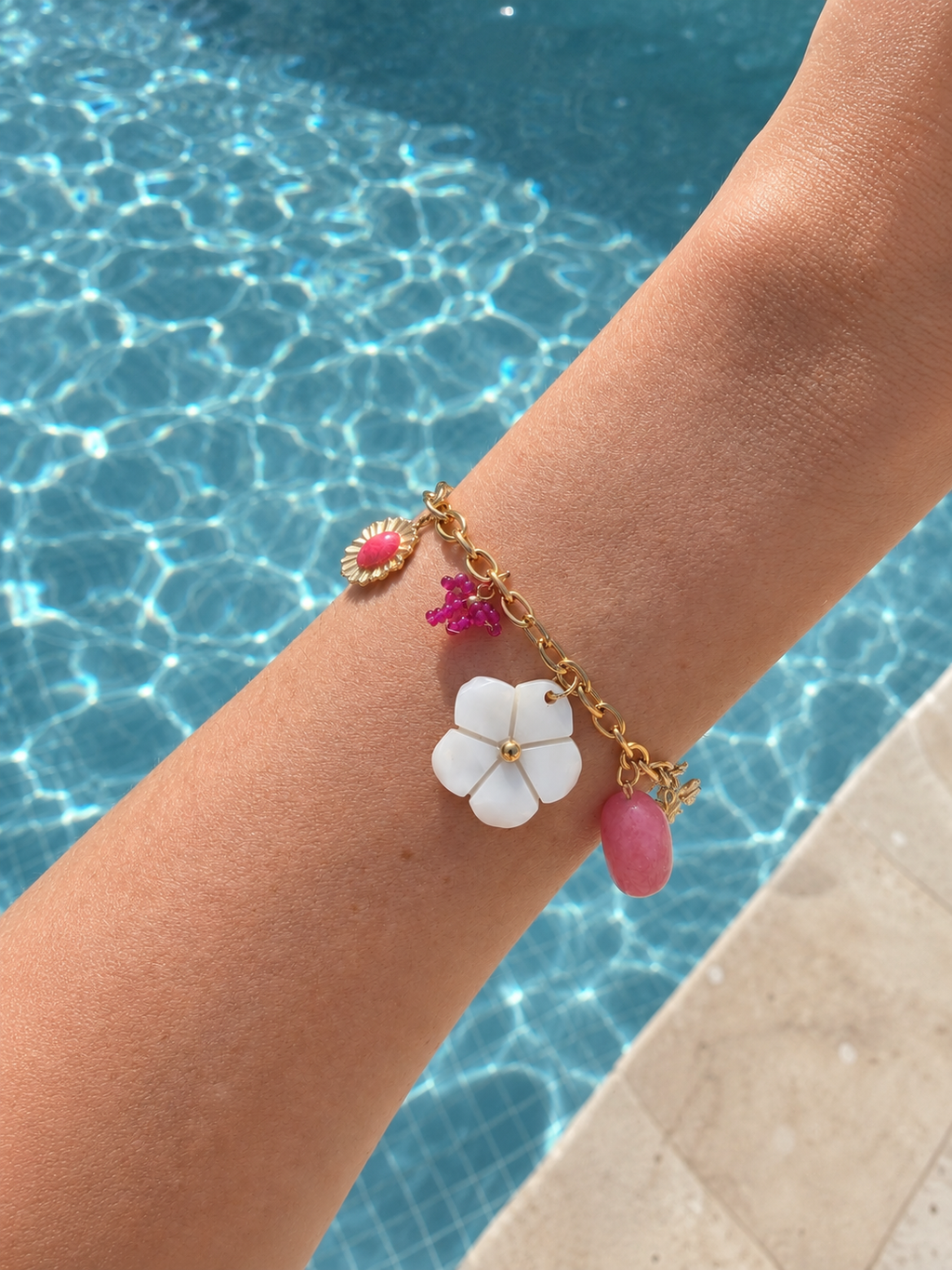 Teva • Bracelet breloque acier inoxydable