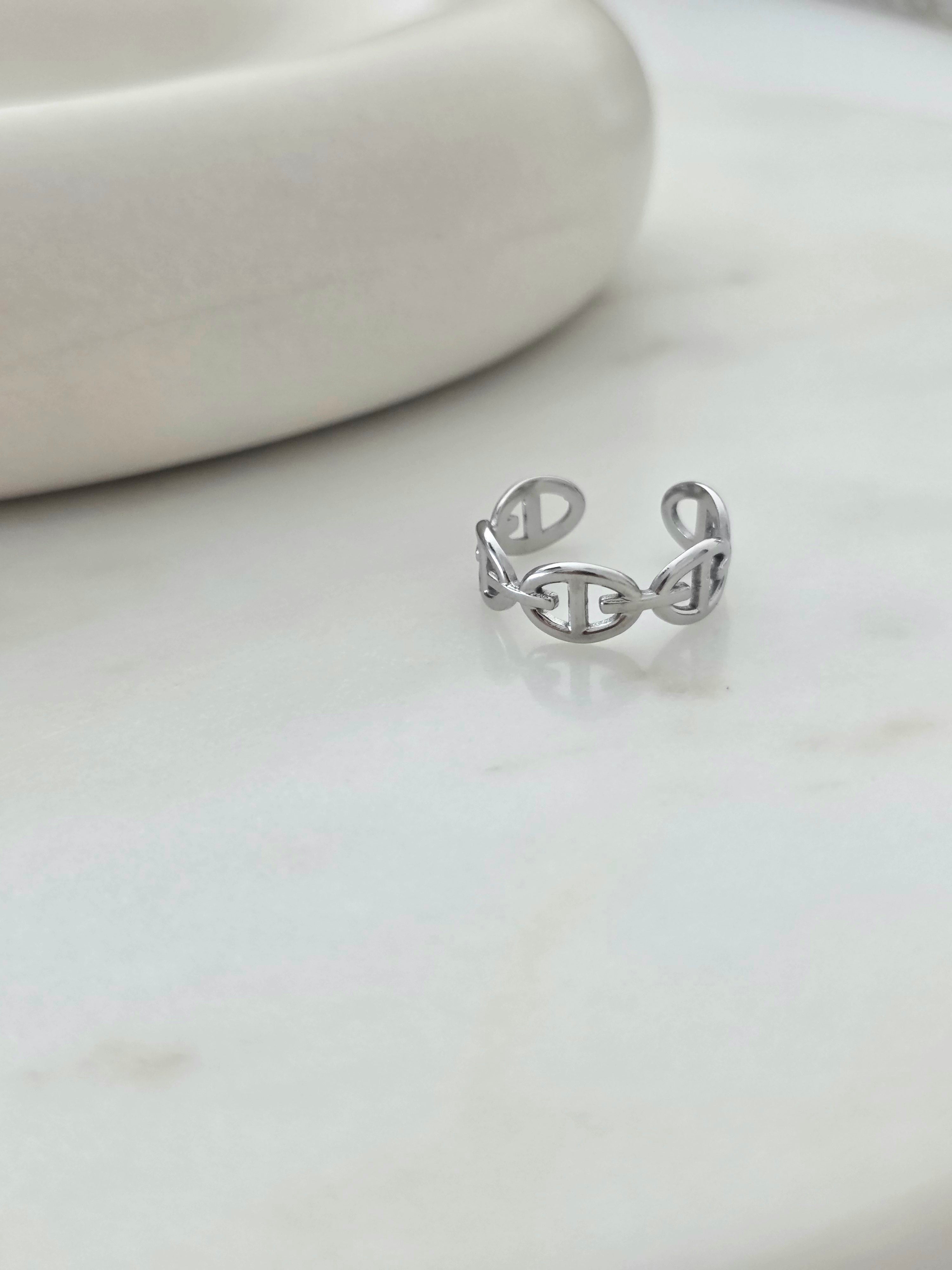 Iris • Bague en acier inoxydable