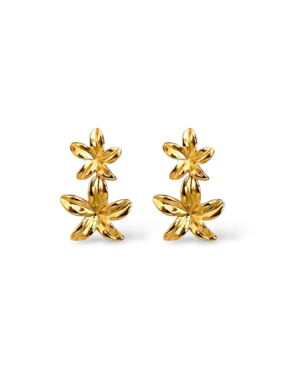 Floréa • Boucles d'oreilles en acier inoxydable
