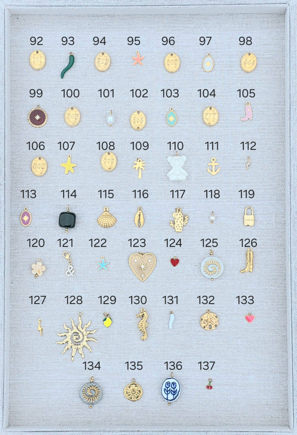 Bar à charms • Collier breloque acier inoxydable