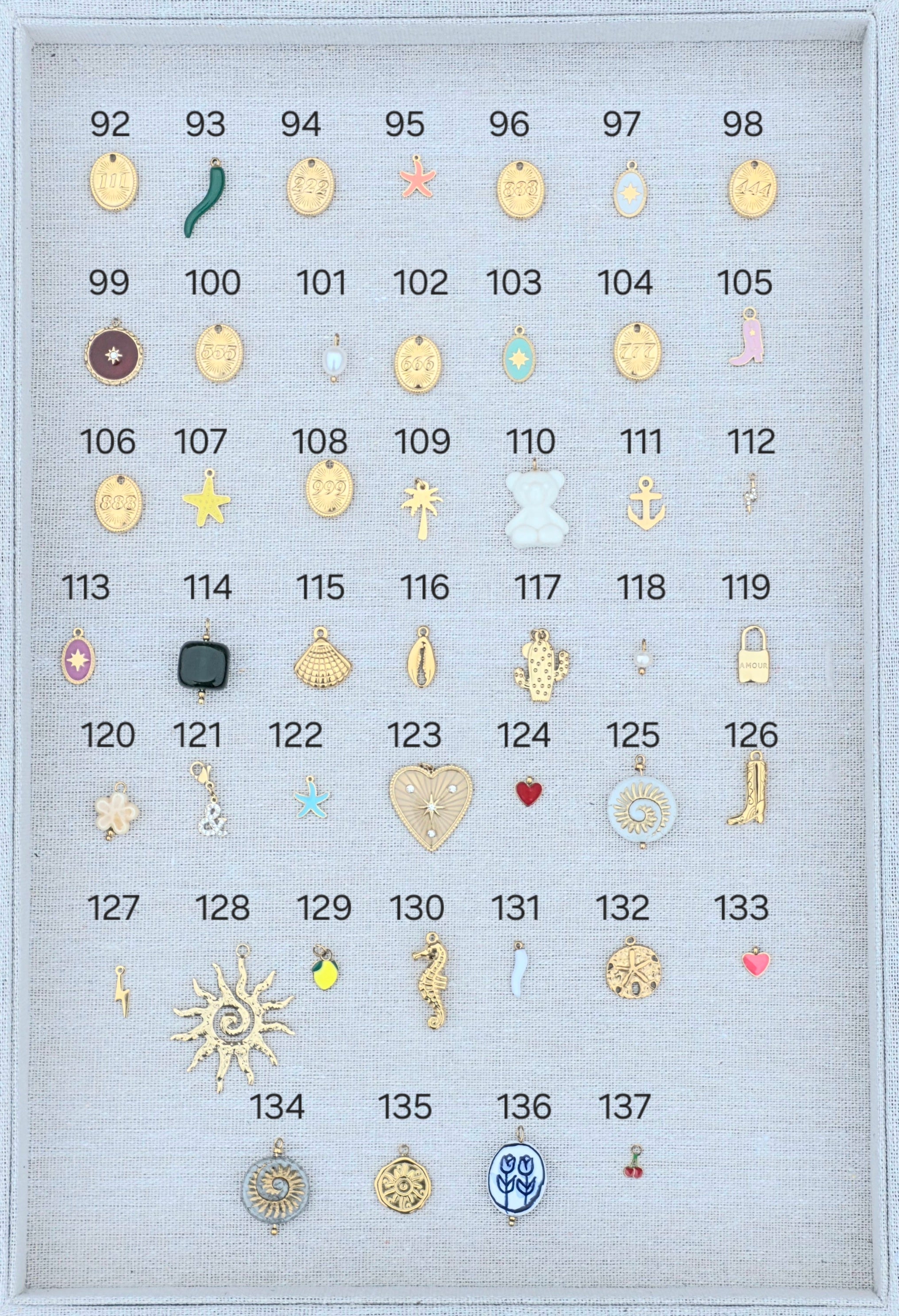 Bar à charms • Collier breloque acier inoxydable