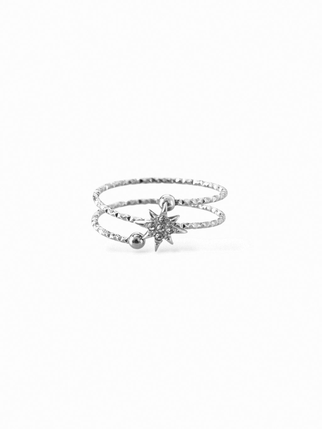 Sara • Bague en acier inoxydable