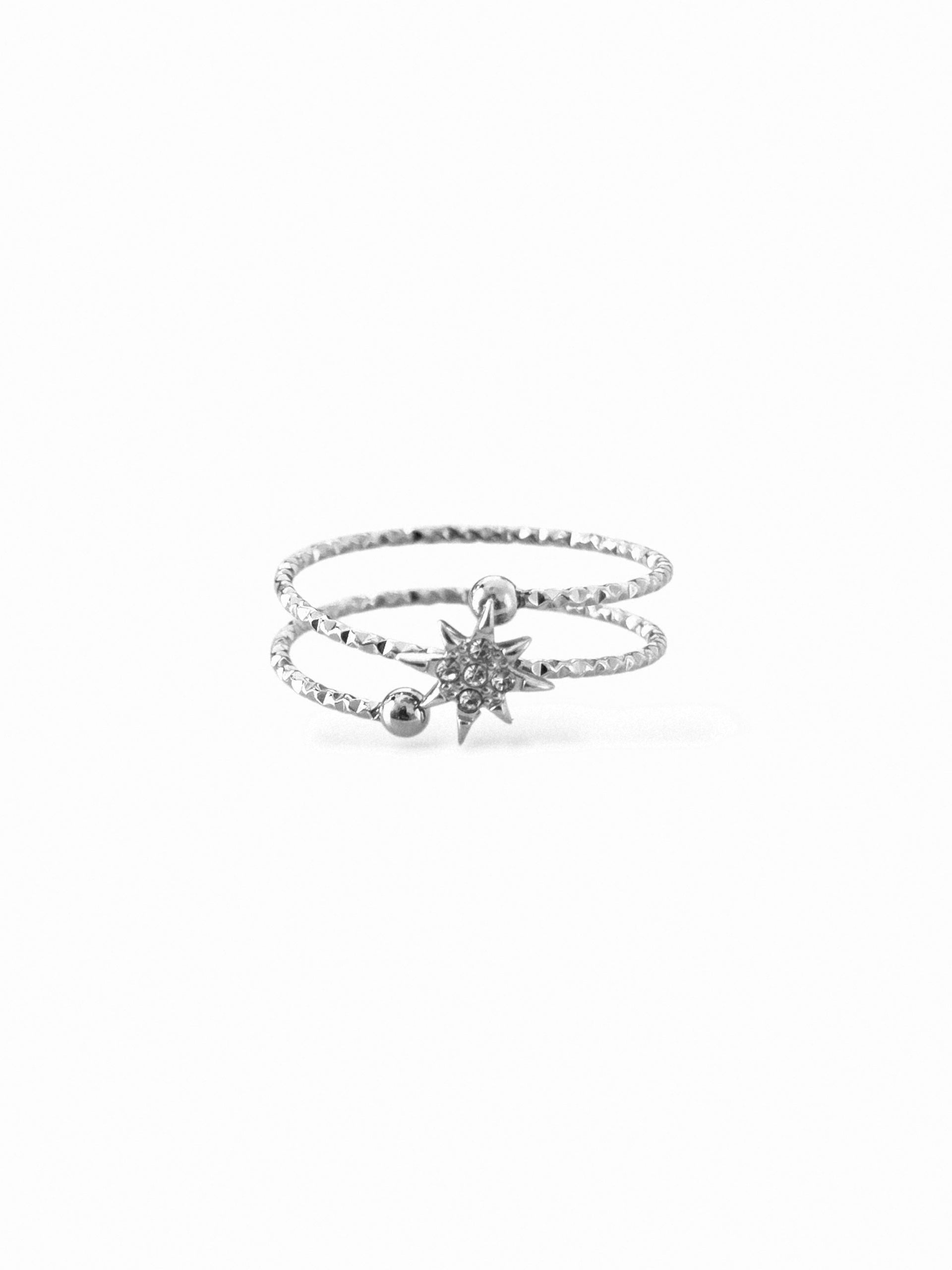 Sara • Bague en acier inoxydable
