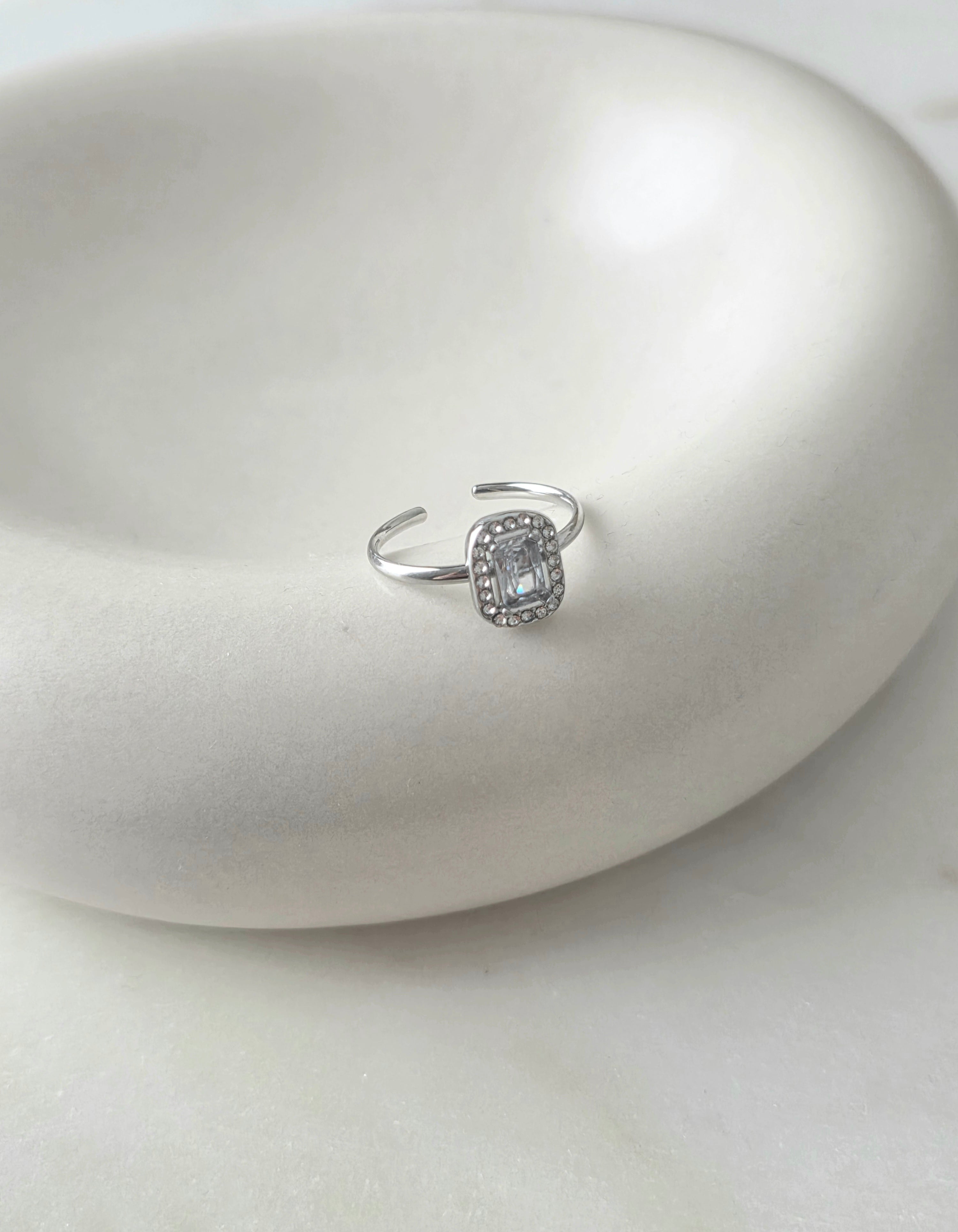 Mia • Bague en acier inoxydable