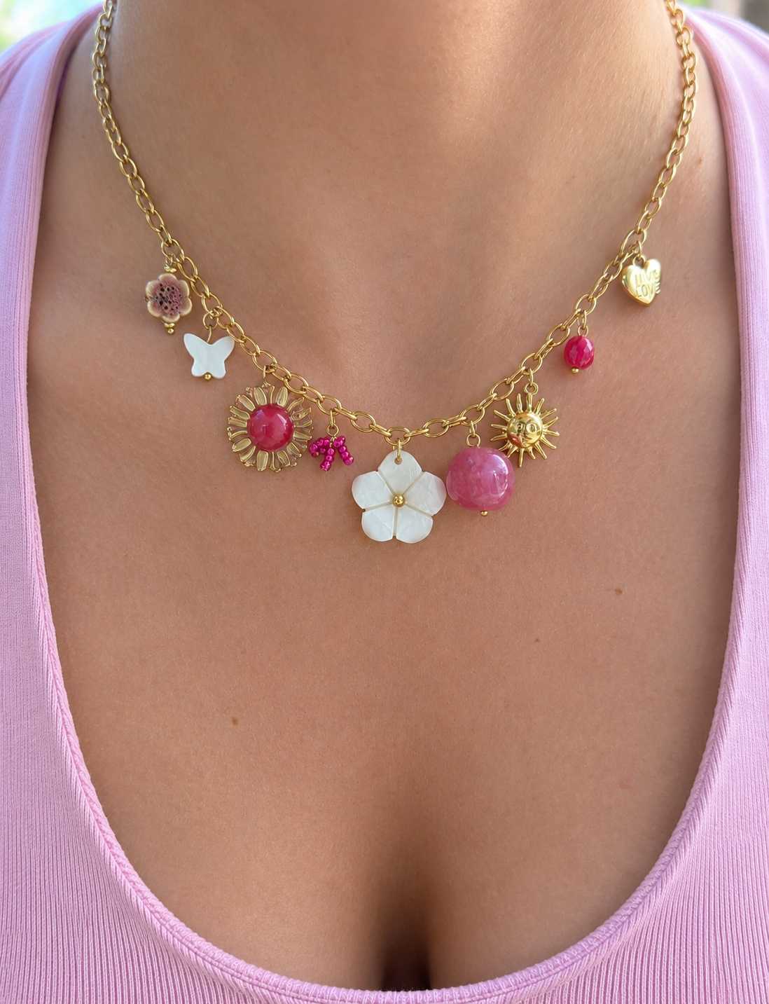 Teva • Collier breloque acier inoxydable