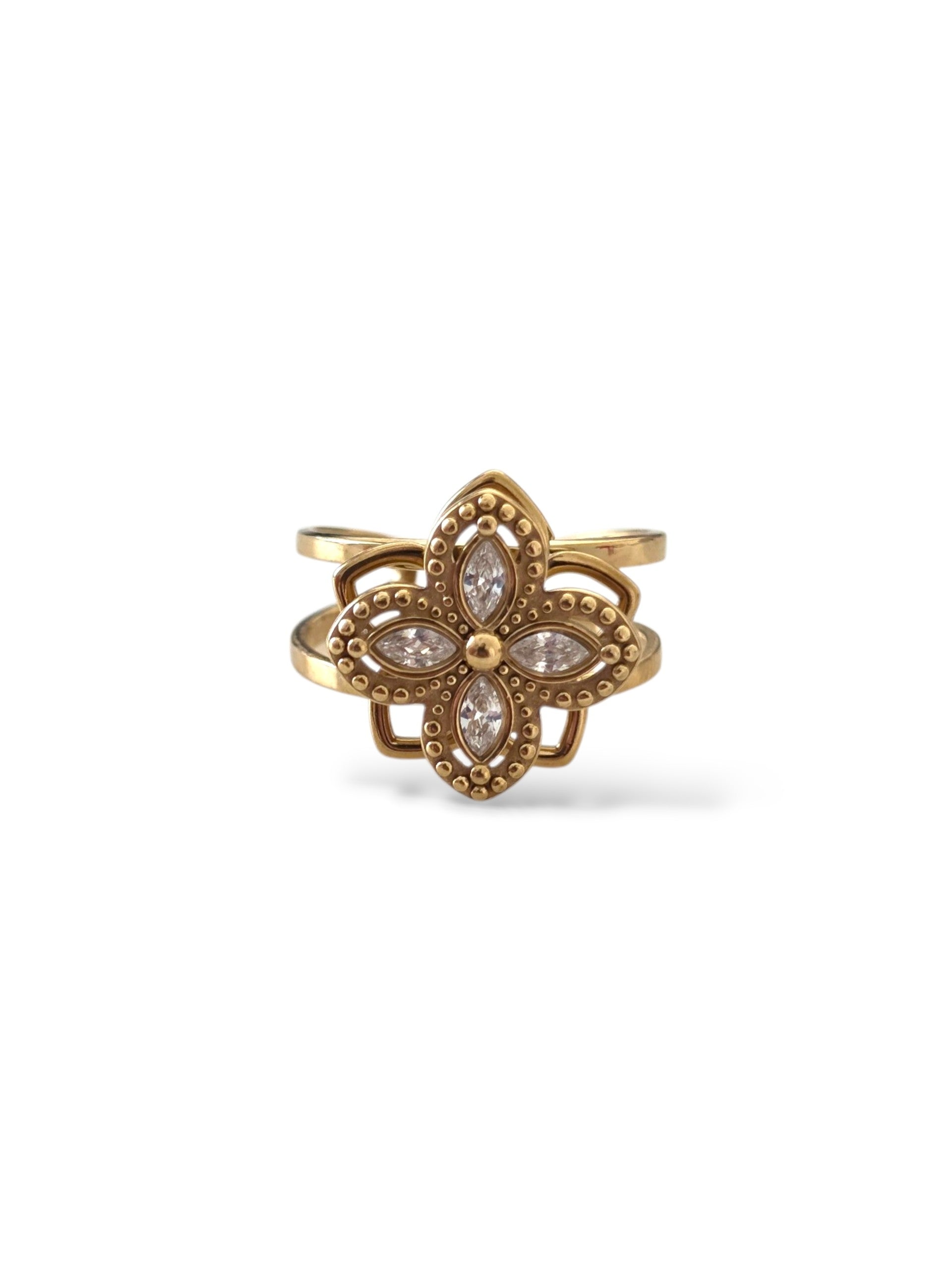 Paula • Bague anti-stress en acier inoxydable