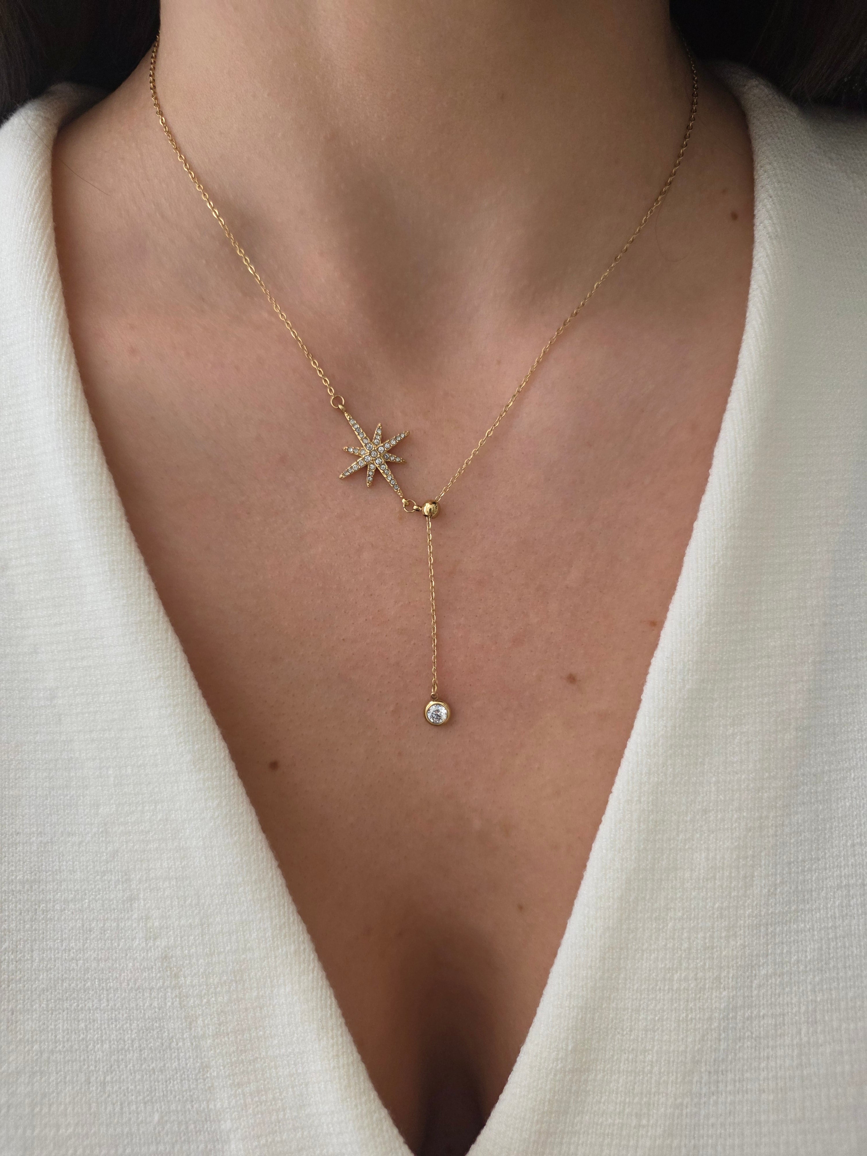 Agathe • Collier en acier inoxydable coulissant