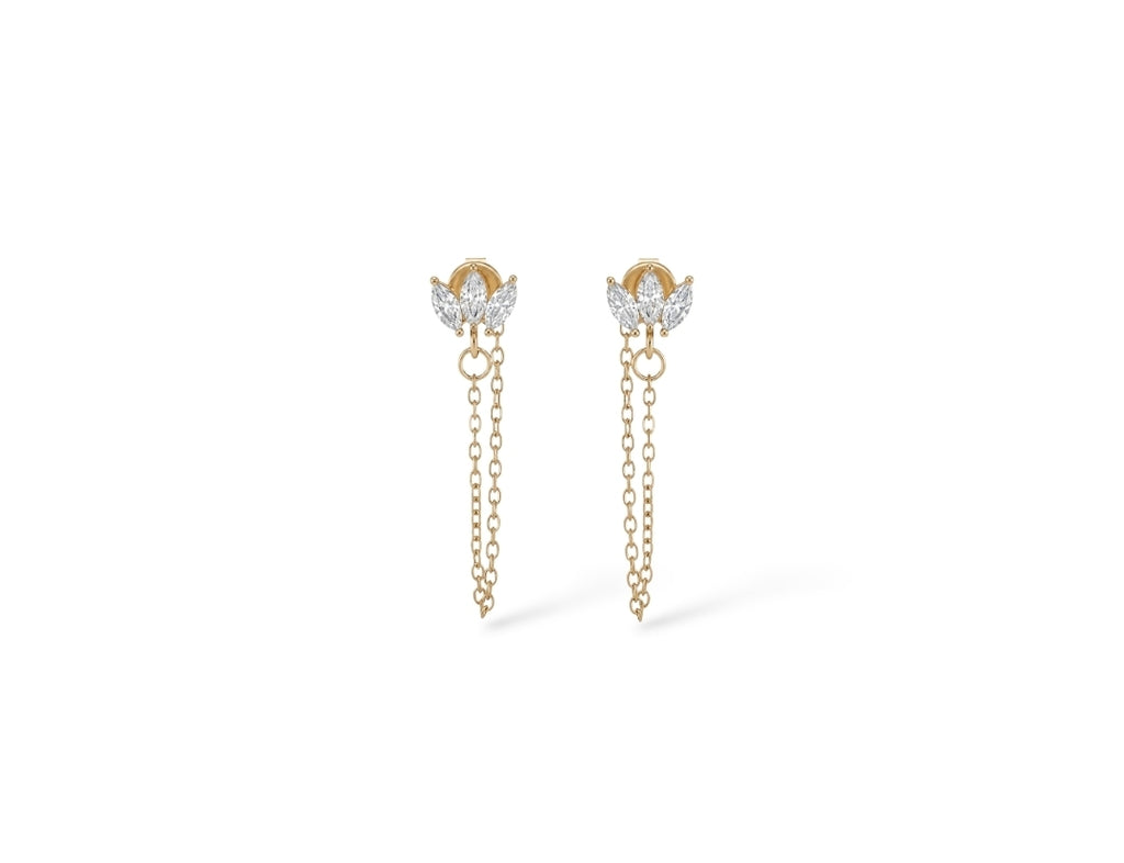 Victoria • Boucles d'oreilles en acier inoxydable