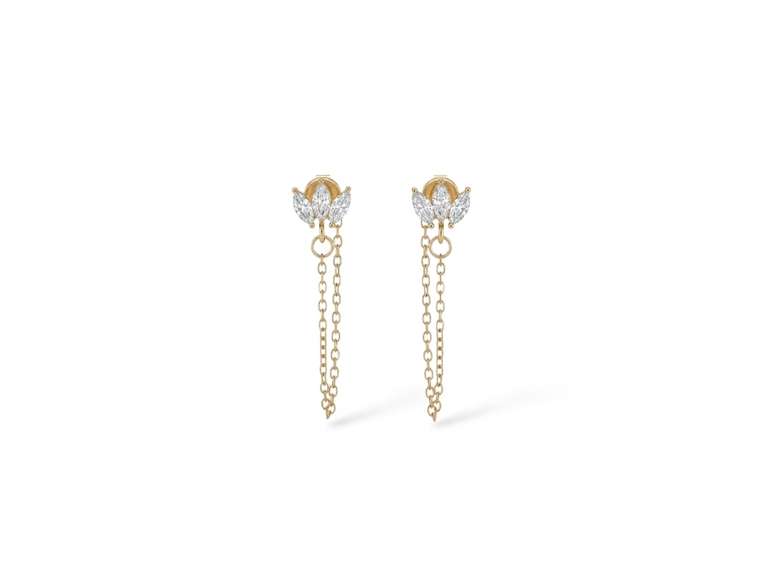 Victoria • Boucles d'oreilles en acier inoxydable
